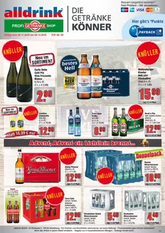 Profi Getränke Katalog in Brühl (Rhein-Neckar-Kreis) | Angebote für Schnäppchenjäger | 2025-11-23T00:00:00.000Z - 2025-12-06T00:00:00.000Z