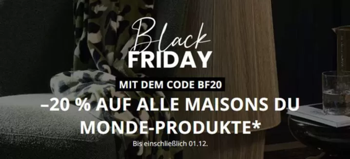 Maisons du Monde Katalog | -20% Auf Alle Maisons Du Monde Produkte | 2025-11-27T00:00:00.000Z - 2025-12-12T00:00:00.000Z