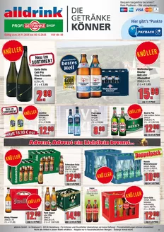 Profi Getränke Katalog in Brühl (Rhein-Neckar-Kreis) | Aktuelle Schnäppchen und Angebote | 2025-11-23T00:00:00.000Z - 2025-12-06T00:00:00.000Z