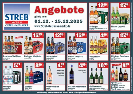 Streb Getränkemärkte Katalog in Teltow |  Angebote . | 2025-12-02T00:00:00.000Z - 2025-12-15T00:00:00.000Z