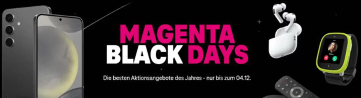 Telekom Shop Katalog in Dachau | Magenta Black Days | 2025-12-02T00:00:00.000Z - 2025-12-04T00:00:00.000Z