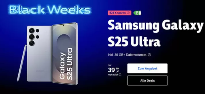 O2 Katalog in Berlin | Samsung Galaxy S25 Ultra | 2025-12-02T00:00:00.000Z - 2025-12-06T00:00:00.000Z