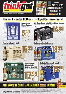 trinkgut Katalog in Teltow | Aktuelle Schnäppchen und Angebote | 2025-12-01T00:00:00.000Z - 2025-12-06T00:00:00.000Z