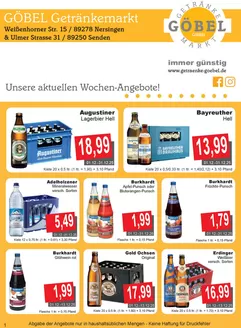 Getränke Göbel Katalog in Pfungstadt | Top-Deals und Rabatte | 2025-01-12T00:00:00.000Z - 2025-12-31T00:00:00.000Z