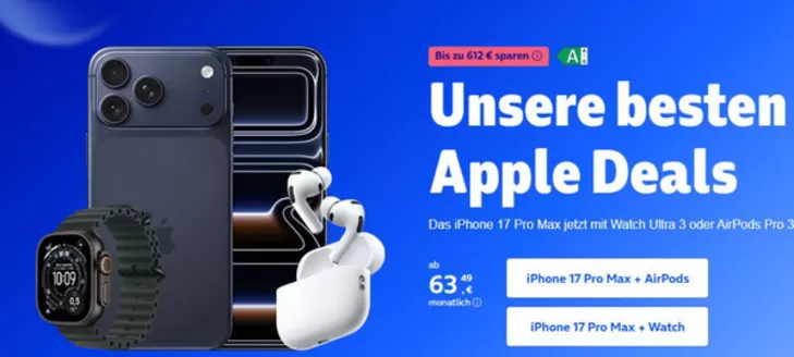 O2 Katalog in Augsburg | Unsere Besten Apple Deals | 2025-12-09T00:00:00.000Z - 2025-12-27T00:00:00.000Z