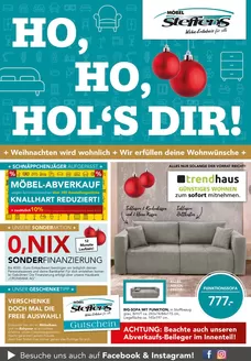 Möbel Steffens Katalog in Kerpen | Ho Ho Hol's Dir! | 2025-12-10T00:00:00.000Z - 2025-12-24T00:00:00.000Z