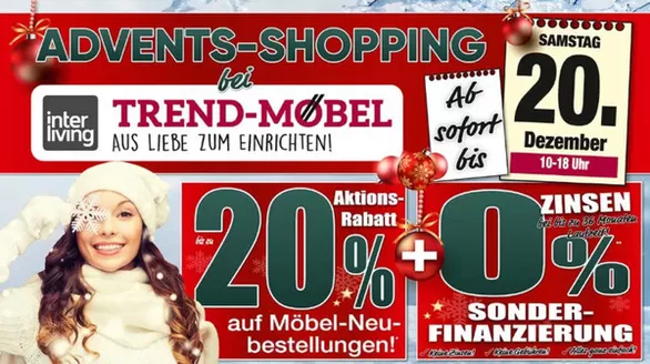 Trend Möbelmarkt Katalog in Elsenfeld | Advents - Shopping | 2025-12-10T00:00:00.000Z - 2025-12-20T00:00:00.000Z