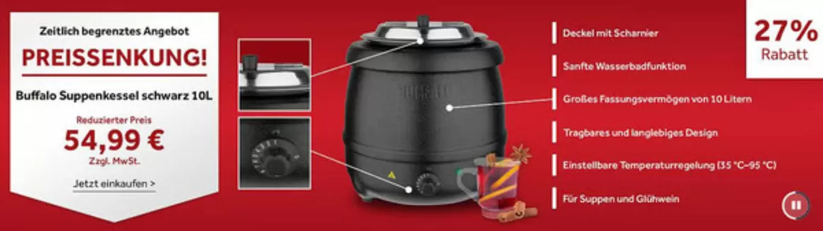 Nisbets Katalog in Oberkrämer | Zeitlich Begrenztes Angebote Preissenkung! | 2025-12-10T00:00:00.000Z - 2025-12-26T00:00:00.000Z