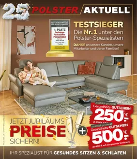 Polster Aktuell Katalog in Eichenzell | Jetzt Jubilamus Preise Sichern/ | 2025-12-12T00:00:00.000Z - 2025-12-31T00:00:00.000Z