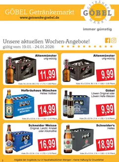 Getränke Göbel Katalog in Schönaich | Aktuelle Sonderaktionen | 2026-01-19T00:00:00.000Z - 2026-01-24T00:00:00.000Z