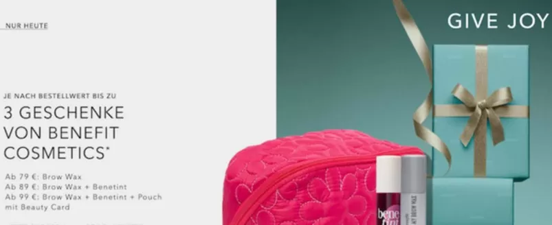Douglas Katalog | 3 Geschenke Von Benefit Cosmetics | 2025-12-23T00:00:00.000Z - 2026-01-31T00:00:00.000Z