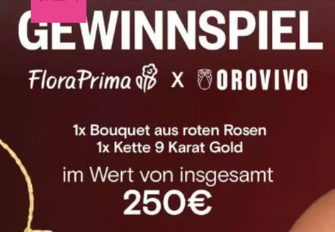 Oro Vivo Katalog in Aßlar | Gewinnspiel | 2026-01-26T00:00:00.000Z - 2026-02-08T00:00:00.000Z