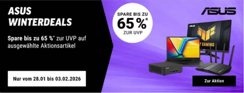 Notebooksbilliger Katalog in Waxweiler | Asus Winterdeals | 2026-01-29T00:00:00.000Z - 2026-02-03T00:00:00.000Z