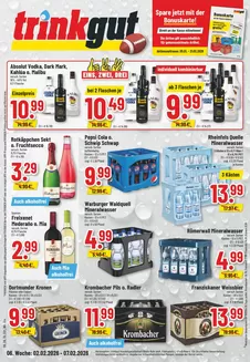 trinkgut Katalog in Ebhausen | Aktuelle Schnäppchen und Angebote | 2026-02-02T00:00:00.000Z - 2026-07-02T00:00:00.000Z