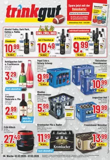 trinkgut Katalog in Weinstadt | Jetzt sparen mit unseren Deals | 2026-02-02T00:00:00.000Z - 2026-07-02T00:00:00.000Z
