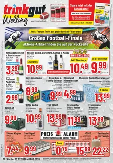 trinkgut Katalog in Weinstadt | Attraktive Angebote entdecken | 2026-02-02T00:00:00.000Z - 2026-02-07T00:00:00.000Z