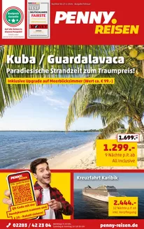 Penny Reisen Katalog in Moers | Penny Reisen flugblatt | 2026-02-05T00:00:00.000Z - 2026-02-27T00:00:00.000Z