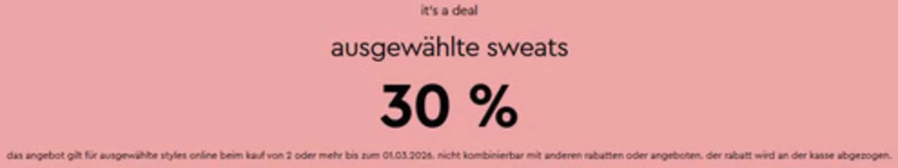 Gina Tricot Katalog in Mönchengladbach | It's A Deal Ausgewahlte Sweats 30% | 2026-02-13T00:00:00.000Z - 2026-03-01T00:00:00.000Z
