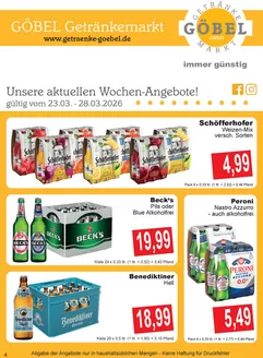 Getränke Göbel Katalog in Lorch (Ostalbkreis) | Getränke Göbel flugblatt | 2026-03-23T00:00:00.000Z - 2026-03-28T00:00:00.000Z