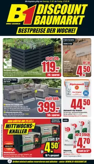 B1 Discount Baumarkt Katalog in Liebenwalde | B1 Discount Baumarkt flugblatt | 2026-02-21T00:00:00.000Z - 2026-02-27T00:00:00.000Z