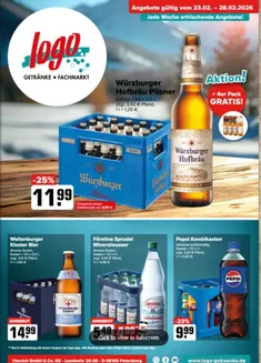 Logo Getränkemarkt Katalog in Backnang | Jede Woche Erfeischende Angebote` | 2026-02-26T00:00:00.000Z - 2026-02-28T00:00:00.000Z