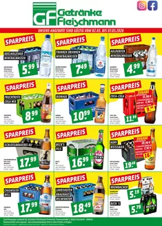 Getränke Fleischmann Katalog | UNSERE ANGEBOTE SIND GÜLTIG | 2026-03-02T00:00:00.000Z - 2026-03-07T00:00:00.000Z