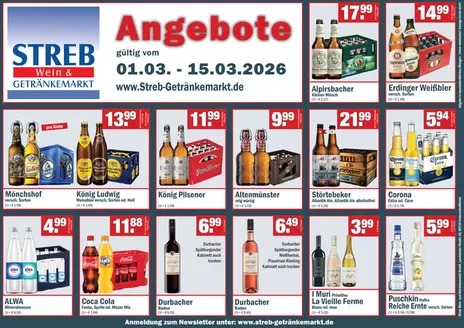 Streb Getränkemärkte Katalog | Angebote gültig vom | 2026-03-02T00:00:00.000Z - 2026-03-15T00:00:00.000Z