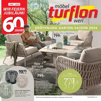 Möbel Turflon Katalog in Rednitzhembach | ERÖFFNUNG GARTEN-SAISON | 2026-03-02T00:00:00.000Z - 2026-12-31T00:00:00.000Z