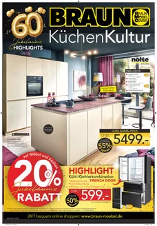 Möbel Braun Katalog in Rednitzhembach | Kuchen Kultur | 2026-03-02T00:00:00.000Z - 2026-03-14T00:00:00.000Z