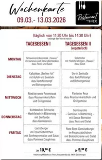 Thiex Katalog in Rostock | Wochenkarte | 2026-03-11T00:00:00.000Z - 2026-03-13T00:00:00.000Z