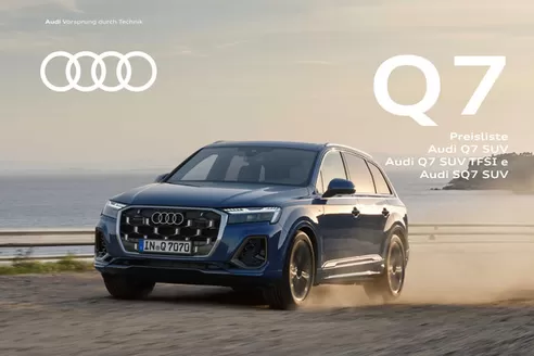 Audi Katalog | Preisliste q7 suv q7 suv tfsi e sq7 suv | 2026-03-13T00:00:00.000Z - 2027-03-13T00:00:00.000Z