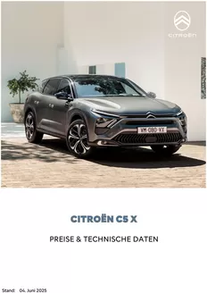Citroën Katalog | Kundenpreisliste C5X 04062025 | 2026-04-15T00:00:00.000Z - 2027-04-15T00:00:00.000Z
