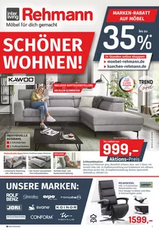 Möbel Rehmann Katalog in Lauingen (Donau) | SCHÖNER WOHNEN! | 2026-03-17T00:00:00.000Z - 2026-03-21T00:00:00.000Z