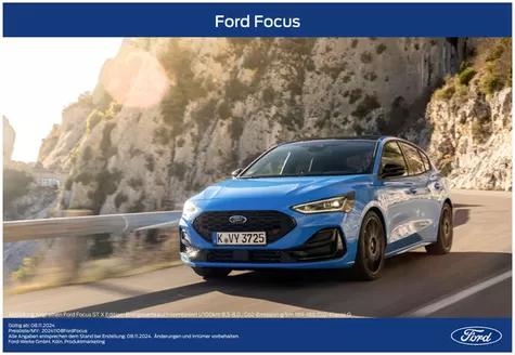Ford Katalog in Delbrück | Preisliste des Ford Focus. | 2026-03-25T00:00:00.000Z - 2026-04-08T00:00:00.000Z