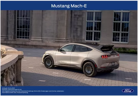 Ford Katalog in Delbrück | Preisliste des Ford Mustang Mach E. | 2026-03-25T00:00:00.000Z - 2026-04-08T00:00:00.000Z
