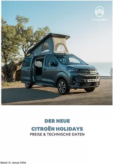 Citroën Katalog | Preisliste Holidays 21.01.2026 | 2026-04-15T00:00:00.000Z - 2027-04-15T00:00:00.000Z