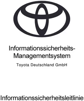 Toyota Katalog in Winkelhaid | TDG Informationssicherheitsleitlinie Public Version | 2026-09-10T00:00:00.000Z - 2027-09-10T00:00:00.000Z