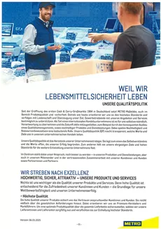 Metro Katalog | Qualitätspolitik | 2026-03-26T00:00:00.000Z - 2026-04-09T00:00:00.000Z