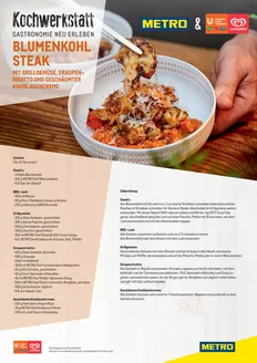 Metro Katalog | Kochwerkstatt Blumenkohl Steak | 2026-03-26T00:00:00.000Z - 2026-04-09T00:00:00.000Z