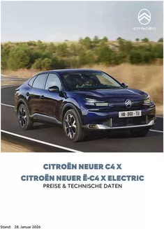 Citroën Katalog in Würzburg | Kundenpreisliste Neuer C4X eC4X 28012026 | 2026-01-01T00:00:00.000Z - 2026-12-31T00:00:00.000Z