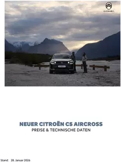 Citroën Katalog | 28012026 Preisliste NEW C5 Aircross | 2026-01-01T00:00:00.000Z - 2026-12-31T00:00:00.000Z