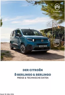 Citroën Katalog in Rastatt | Preisliste Berlingo PKW 18.03.2026 | 2026-01-01T00:00:00.000Z - 2026-12-31T00:00:00.000Z