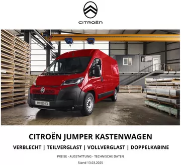 Citroën Katalog in Rastatt | Preisliste Citroen Jumper Kastenwagen 13.03.2026 | 2026-01-01T00:00:00.000Z - 2026-12-31T00:00:00.000Z