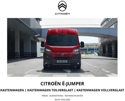 Citroën Katalog in Rastatt | Preisliste Citroen e Jumper Kastenwagen 18.03.2026 | 2026-01-01T00:00:00.000Z - 2026-12-31T00:00:00.000Z