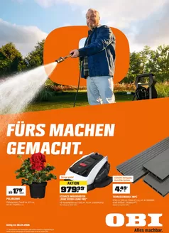 OBI Katalog in Duisburg | FÜRS MACHEN GEMACHT. | 2026-03-26T00:00:00.000Z - 2026-04-30T00:00:00.000Z