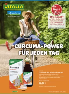 Vitalia Katalog in Königstein im Taunus | Curcuma Power Fur Jeden Tag | 2026-04-01T00:00:00.000Z - 2026-04-30T00:00:00.000Z
