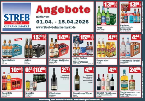 Streb Getränkemärkte Katalog in Worms | Angebote - | 2026-04-02T00:00:00.000Z - 2026-04-15T00:00:00.000Z