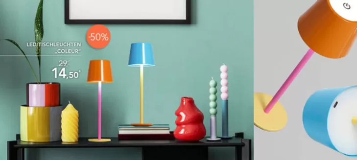 Möbel Rahaus Katalog | Led-Tischleuchten Coleur | 2026-04-07T00:00:00.000Z - 2026-04-20T00:00:00.000Z