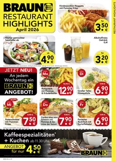 Möbel Braun Katalog | RESTAURANT HIGHLIGHTS | 2026-04-07T00:00:00.000Z - 2026-04-25T00:00:00.000Z