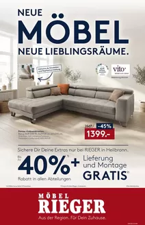 Möbel Rieger Katalog in Wendtorf | Unsere besten Angebote für Sie | 2026-04-09T00:00:00.000Z - 2026-04-21T00:00:00.000Z
